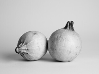 Black and white photo of aubergine vegetable background