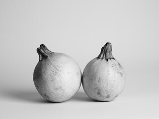 Black and white photo of aubergine vegetable background