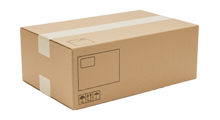 Isolated Cardboard Box