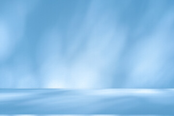 Wall interior background, studio and backdrops show products. with soft light shadow from window...