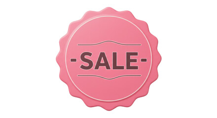 Isolated sale label