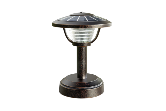 Solar-Powered Garden Light: Unique Style Illumination Isolated On White Background