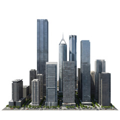 Obraz premium Skyscrapers create a modern metropolis view