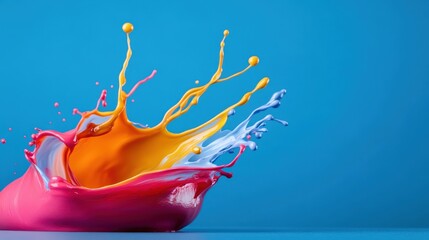 Colorful paint splash