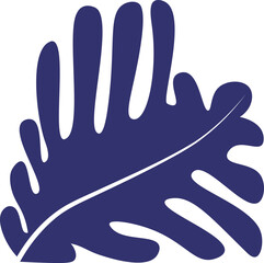 Single Leaf Abstract Form