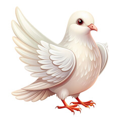 Obraz premium White Dove Image: Peace Symbol, Bird Clipart, Free Download on Transparent background