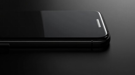 Sleek black smartphone