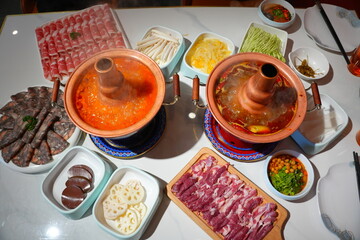Chinese food hot pot