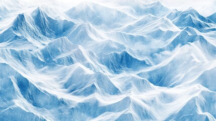 Obraz premium Frozen Mountain Range