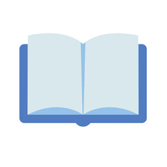 open book with blank pages