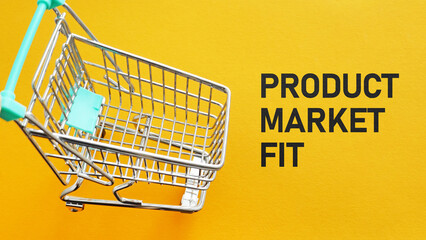 Product Market Fit PMF is shown as business concept