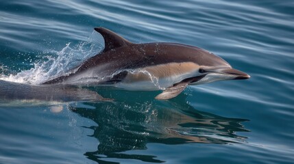 Dolphin Leaping Through the Ocean Waves