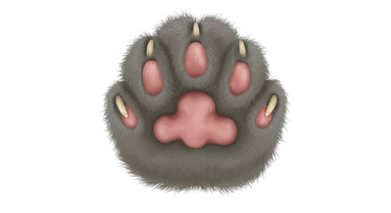Isolated Cat Paw © Sarah