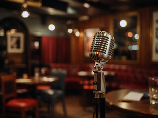 재즈클럽 속 마이크