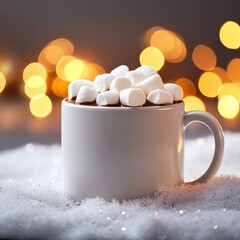 Hot cocoa with marshmallows
