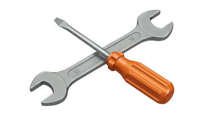 Isolated Screwdriver and Wrench