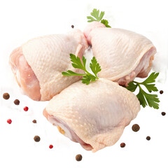Chicken thighs png raw chicken thighs png boneless chicken thighs png poultry thighs png juicy chicken thighs png white background image