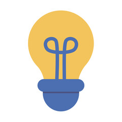 light bulb icon vector illustration