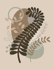 Spring background with beautiful. Hand drawn colourful art background design.