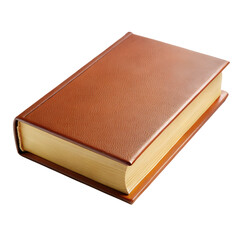 Obraz premium Closed book isolated on transparent backgroun 