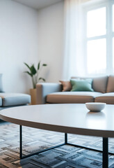 Fototapeta premium white bowl sitting on top of a table