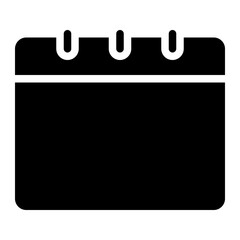 calendar glyph icon