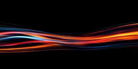 Abstract Colorful Light Trails Design