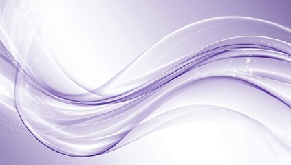 Obraz premium Soft purple and white flowing wave abstract art