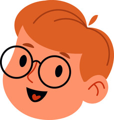 Happy Child with Glasses