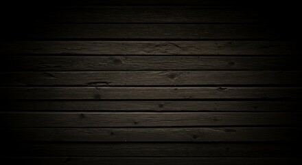 Naklejka premium Dark wooden plank background texture for rustic designs and backdrops