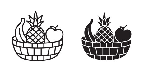 Fruit basket icon