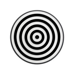 Naklejka premium Abstract Black and White Concentric Circles Design Element