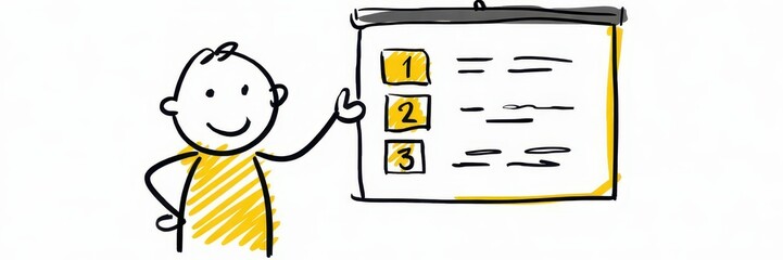 Simple presentation of prioritized list items.