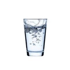 Refreshing Glass of Water with Splash