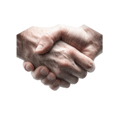 Fototapeta premium Abstract Handshake Symbol of Partnership and Collaboration