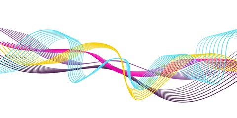 abstract colorful wave background