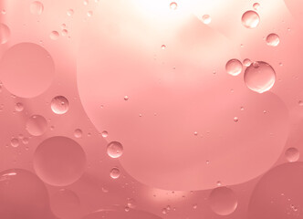 Abstract Pink water bubbles background