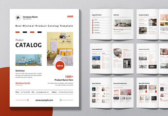 Product Catalog Template Design Layout