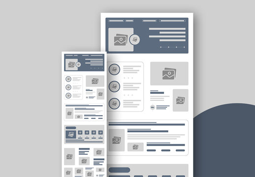 Wireframe Template Design Layout