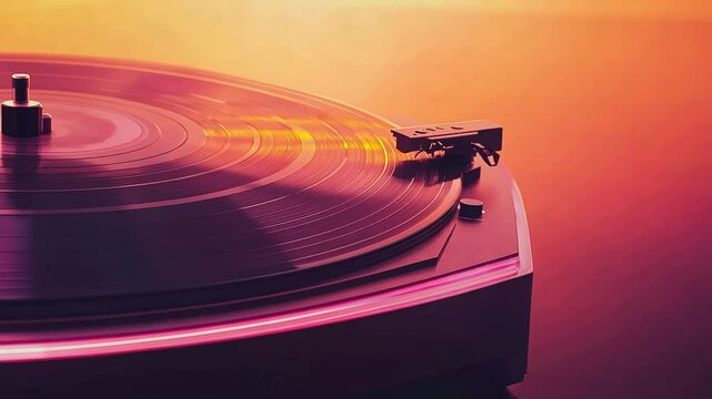 Hand presenting vintage vinyl record, sunlight illuminating blurred natural background with soft bokeh effect highlighting music collection and nostalgic audio moment