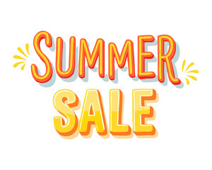 Fototapeta premium Vibrant Summer Sale Announcement