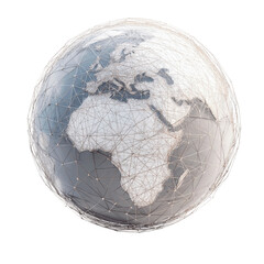 Global Network Connections Abstract Earth Model