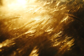 Obraz premium sun shining down in field