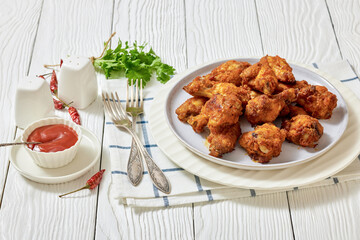 crispy fried chicken wings on a plate