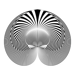 Основные RGB optical illusion creative pattern, ornament, modern halftone lines background, vector design element