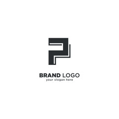 Creative Abstract P Letter Logo Design - Unique Modern Branding Concept.