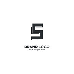 Obraz premium Creative Abstract S Letter Logo Design - Unique Modern Branding Concept.