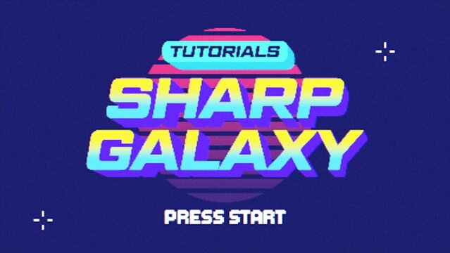 Retro Old School Vaporwave Colorful Title Intro