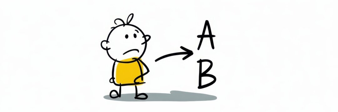 A pensive figure facing a decision.