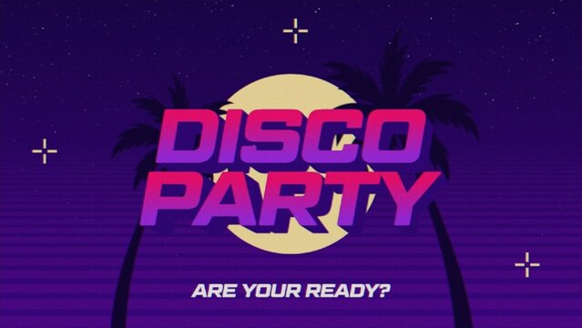 Retro Vaporwave 70s Colorful Event Announcement